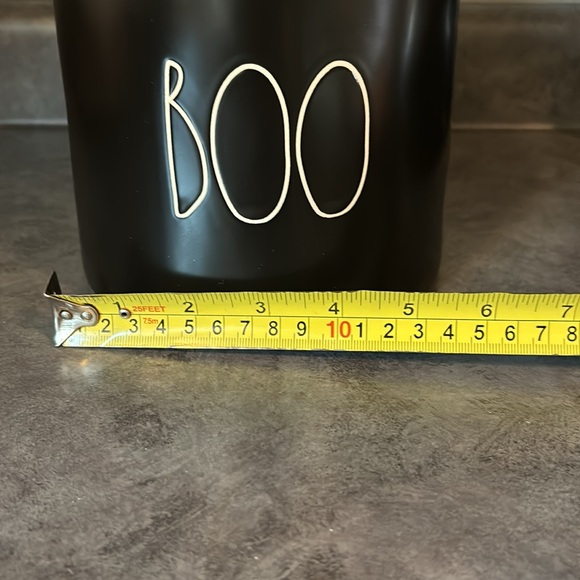 NWT Rae Dunn Matte Black BOO Canister - Picture 7 of 7